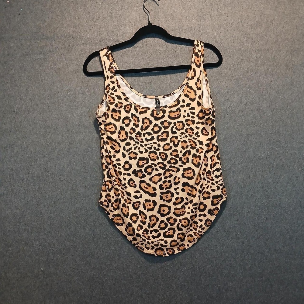 Savvi S Leopard tank oversized comfy chic indie sleaze animal print grunge